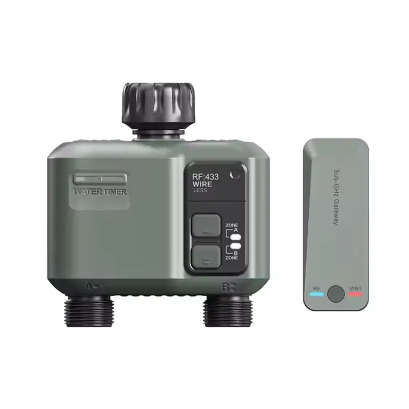 Bevattningsventil 2 zoner med Omvandlare Wifi och Radio